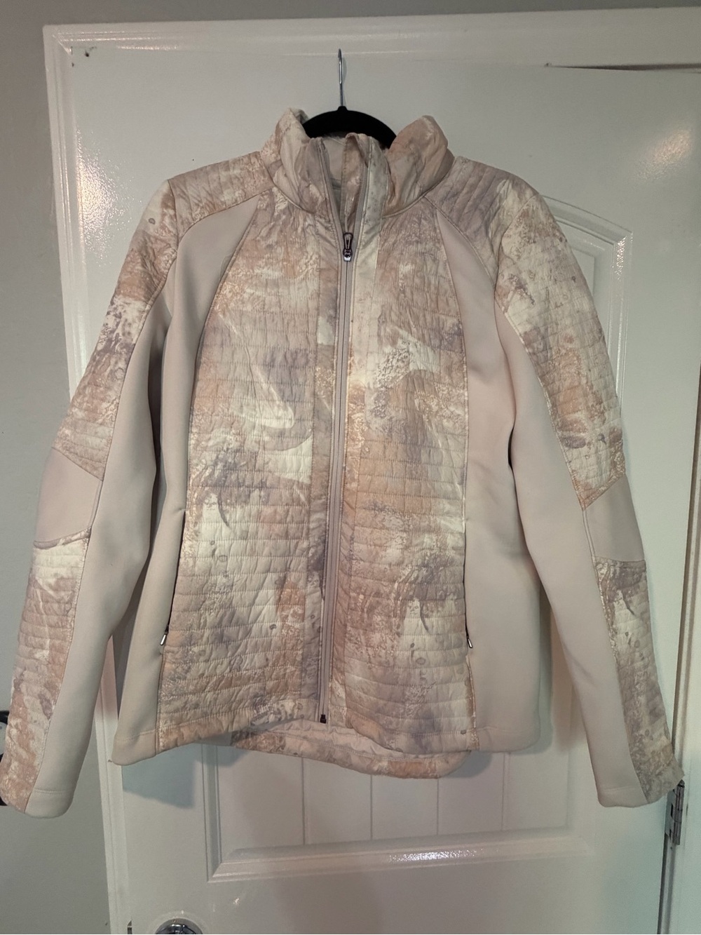 CALIA by Carrie Underwood Cream Quilted Soft-Panel Jacket
